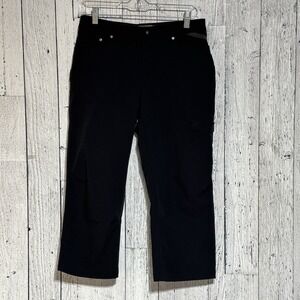 Bontrager Womens Commuter Cycling Cargo Pants Size S Black Reflective Cropped